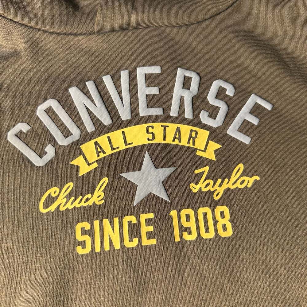 Converse All Star Chuck Taylor Boys Navy Blue Pullover Hoodie Size 7 NWT